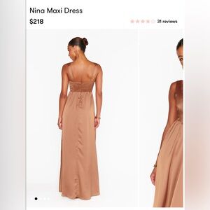 Nina Maxi Dress in Copper Luxe Satin - bridesmaid dress (Show Me Your Mumu)
